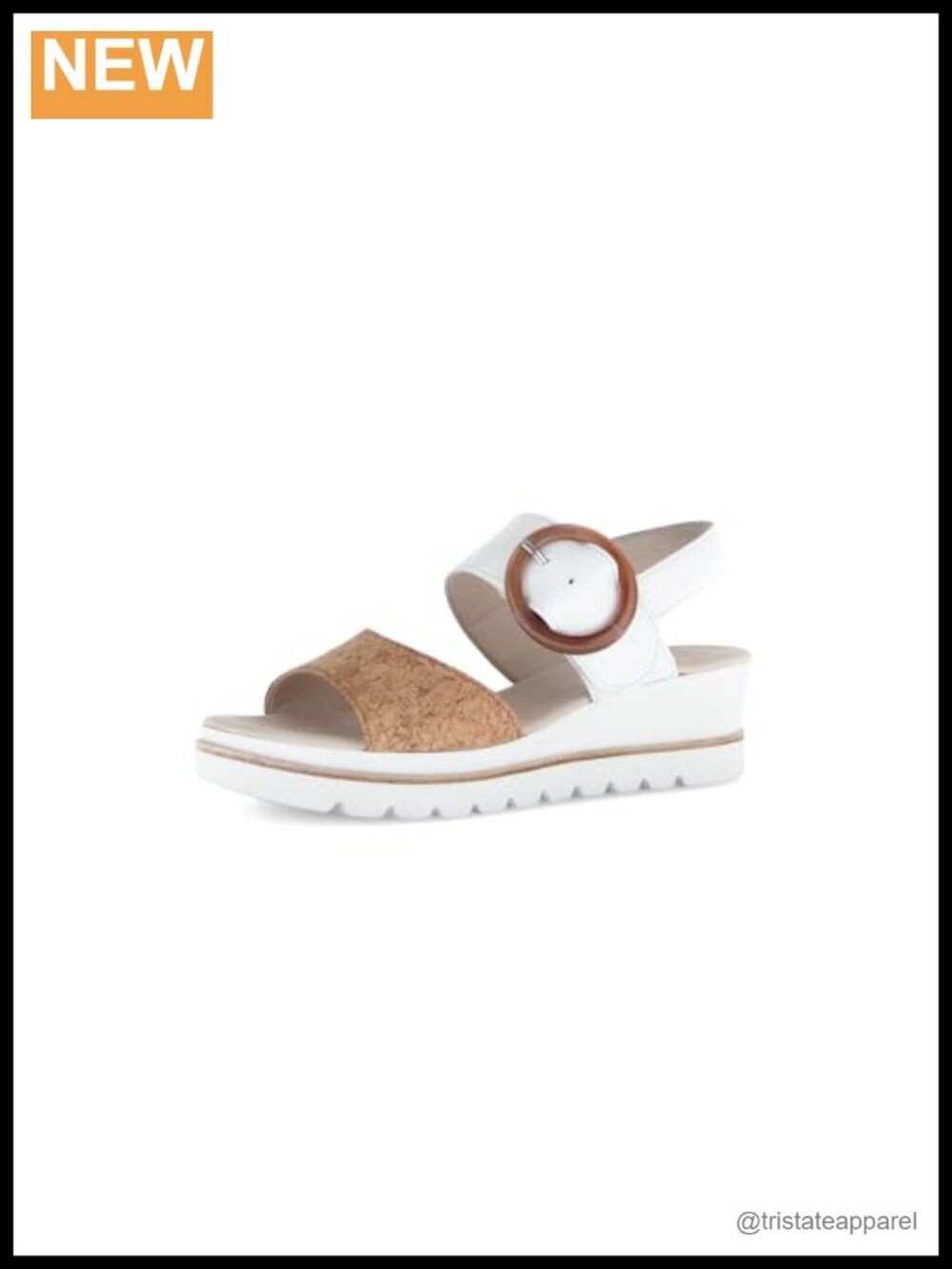 Womens Leather Wedge Sandals Slingback Hook & Loop Open Toe Casual Shoes
